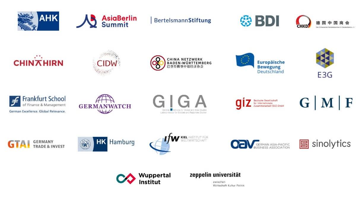 Logos of all cooperation partners of the "China Strategie 2023" conference