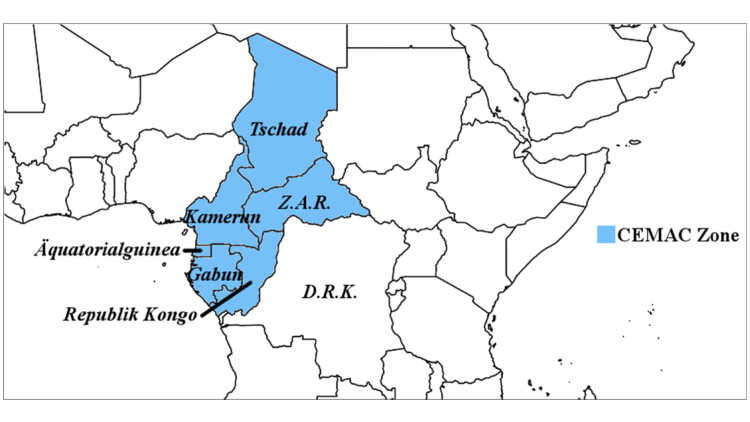 Grafik Länderübersicht Zentralafrika